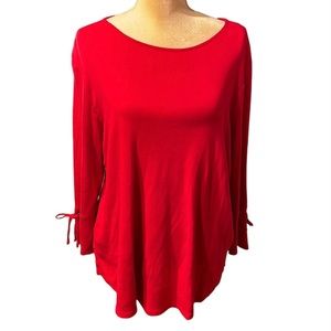 Gorgeous J Jill red tunic size xl